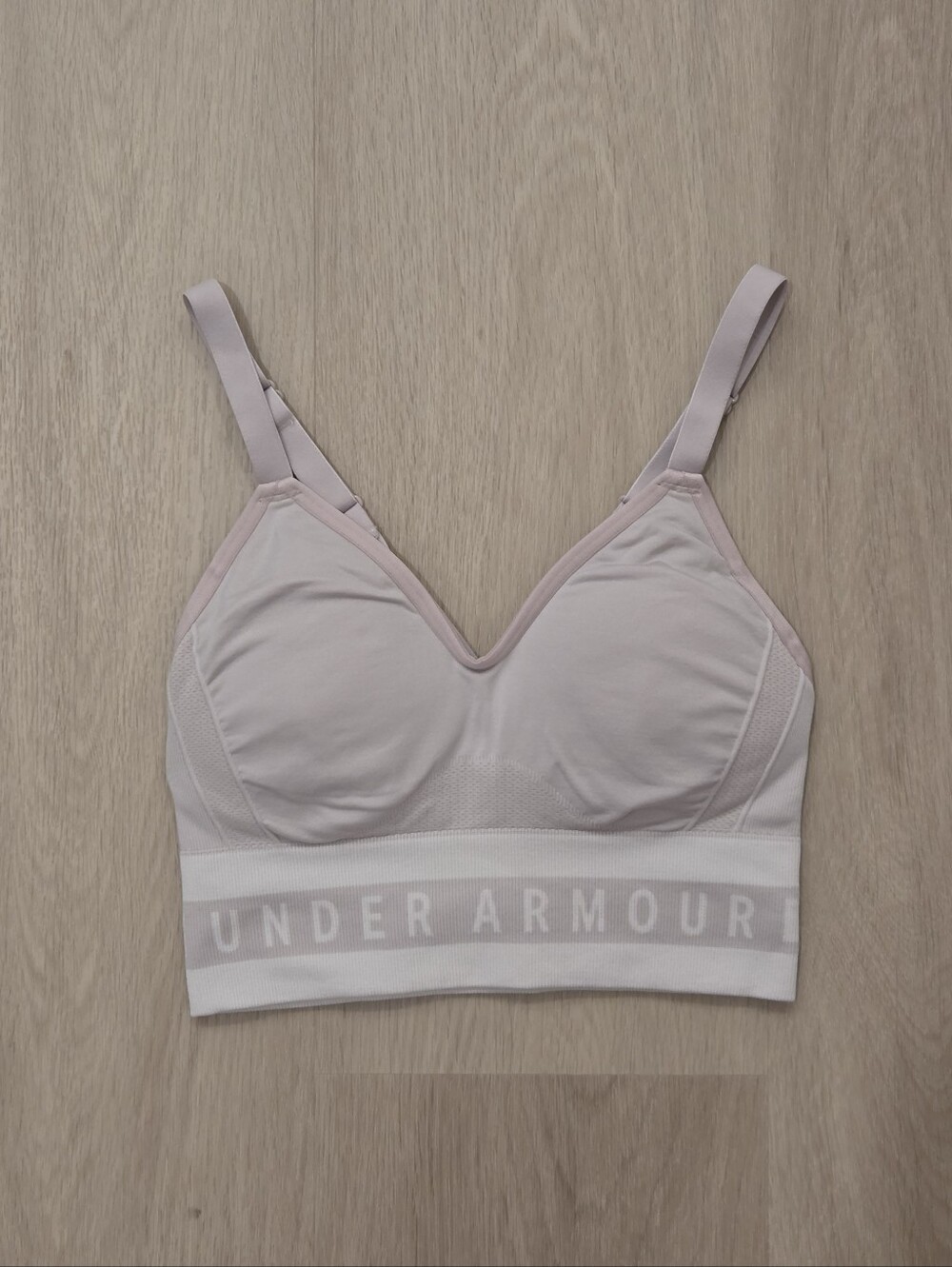 Under Armour Seamless Support Sports Bra In Nude